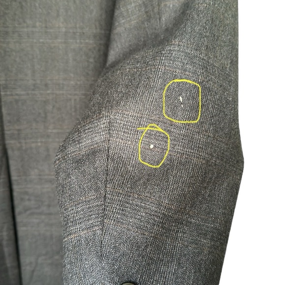 Christian Dior plaid blazer / jacket two button luxury with flaws 50” chest - Picture 8 of 8